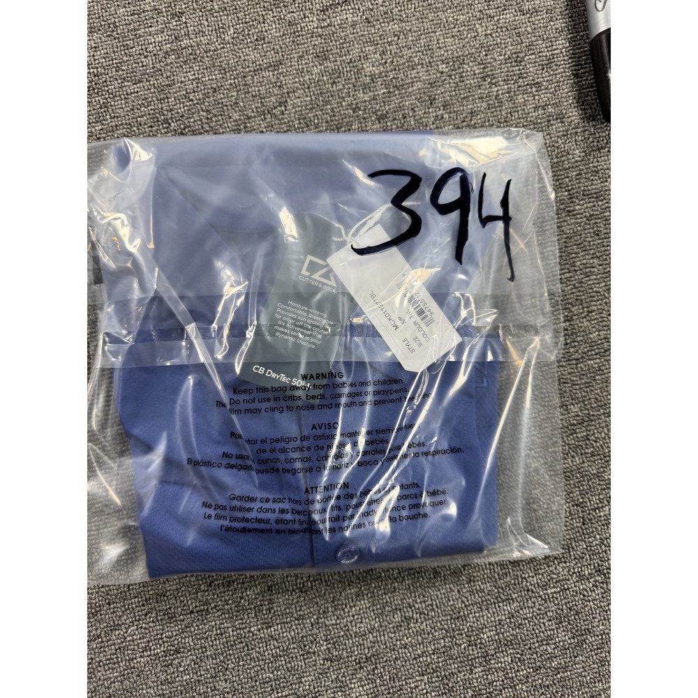 Cutter Buck The Players Shirt Mens‎ Small Blue PGA Tour Golf Polo Embroidered - Picture 9 of 9